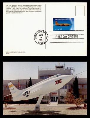 DR WHO 1997 FDC FIRST SUPERSONIC FLIGHT AVIATION POSTCARD M55294 - Image 1 of 3