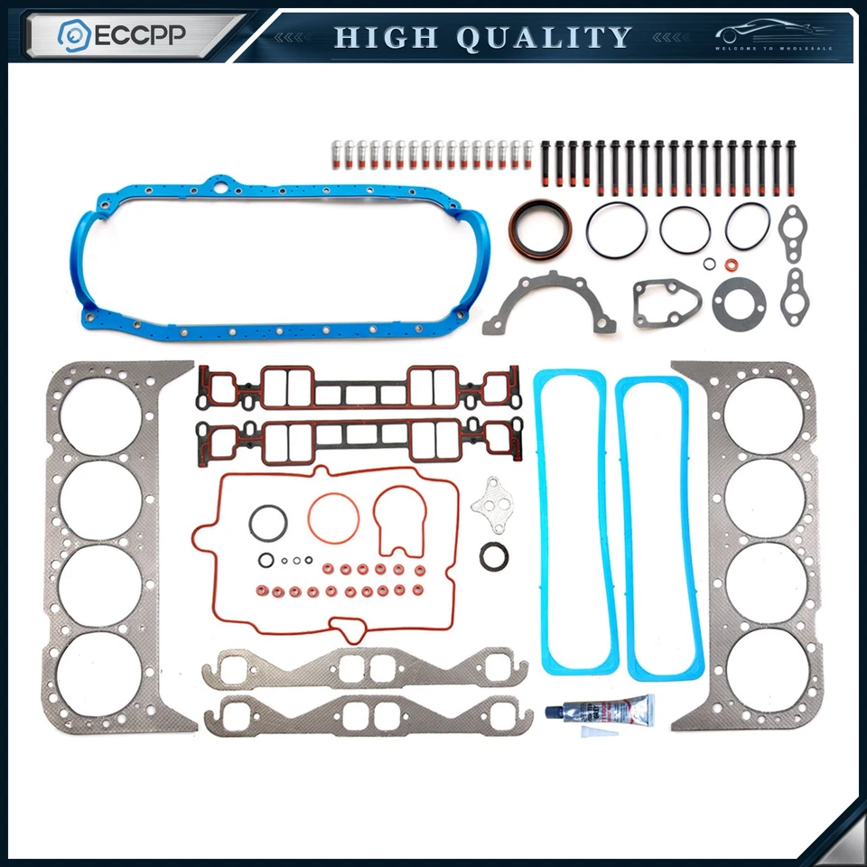 Engine Full Gasket Set w/Head Bolts Fit for GMC C1500 Suburban 96-99 5.7L - Image 1 of 4