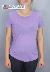 Icebreaker Merino Sphere II T-Shirt Women's Small Lilac Short Sleeve Cool Lite - Picture 1 of 23