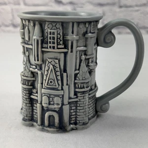 Disney Parks Cinderella Schloss 3D geformte große Kaffeetasse Becher grau EUC - Bild 1 von 8