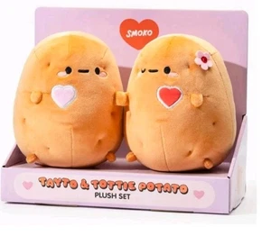Smoko Tayto & Tottie 7" Hot Potatoes Mochi Peluche Duo Set de 2 ¡En muy buen estado! Spud Mates - Imagen 1 de 3