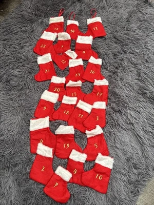 All In One Christmas Stockings Advent Calendar To Fill Your Own - Image 1 of 4