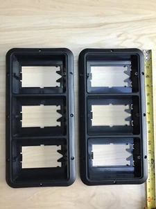 TWO BARGMAN Tripple Taillight Bezel BLACK  Fits 84/85 SERIES - Picture 1 of 4