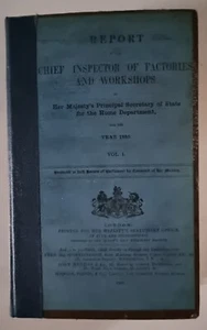 1896 /A Report of the Chief Inspector of Factories & Workshops for the Year 1895 - Bild 1 von 24
