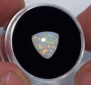 Australian Coober Pedy solid opal, 10mm.  1.65ct. Stunning pattern and colour