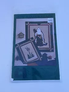 Victorian Santa Wall Quilts Winter Klaus 857P 27x32 19x25 Applique Pattern Vtg - Picture 1 of 2