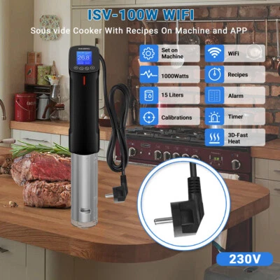INKBIRD Küche Schongarer WiFi Sous Vide Cooker Precision Circulator Stainless Steel 220V