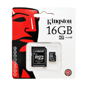 16GB Kingston 80MB/s Micro SD SDHC UHS-I Class10 Memory Card + Adapter