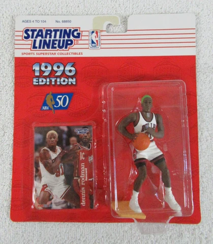 Chicago Bulls DENNIS RODMAN Green Hair : 1996 SLU :  NAIA SE Oklahoma State Star Cover