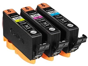 3 Original Canon CLI-526 Patronen im Multipack für Pixma MG 5220 Wireless 5250 - Bild 1 von 6