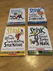 Lot de 4 livres de poche Stink Series par Megan McDonald # 2, 6, 7, #11 M. McDonald