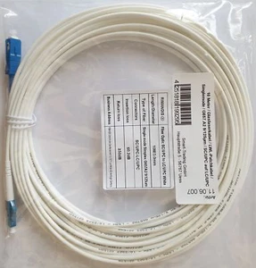 10m LWL Glasfaser-Kabel SC/UPC auf LC/UPC, Simplex 9/125μm, Patchkabel, LSZH - Bild 1 von 2