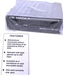 Convertisseur d'interface Hadax EIA-530 (TIA-530 RS-530) vers RS-232 DTE - DCE DB25 - Photo 1/10