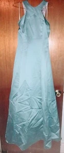 Jim Hjelm Occasions Bridesmaid / Prom Halter Dress / Gown Size 12 Blue - Picture 1 of 4