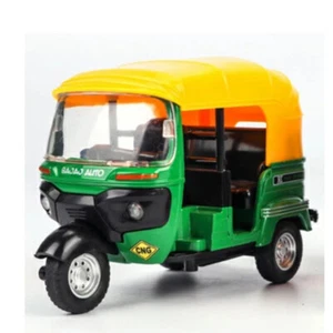 1:14 Indian Tricycle Model India Tuk Tuk Taxi Light Sound Motorcycle Kids Toys - Picture 1 of 8