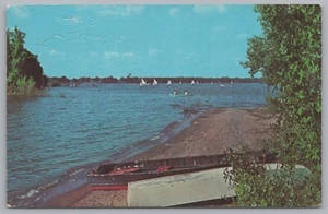 Szenisches Bild von Clear Lake, Iowa, USA, Vintage Postkarte - Bild 1 von 2
