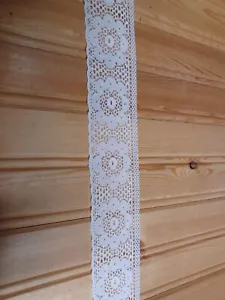 White flat lace 15 yards 2" - Free US shipping **CLEARANCE**^ - Picture 1 of 1
