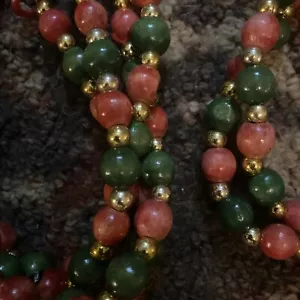 2 12ft strands of christmas beads  - Picture 1 of 5
