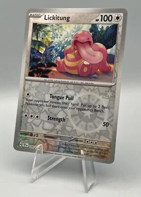 124/162 Lickitung - SV05 Temporal Forces - Reverse Holo NM Pokemon - Image 1 of 4