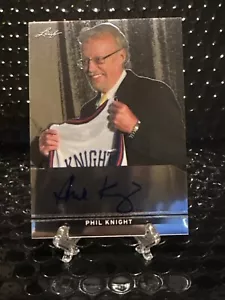 PHIL KNIGHT 2012-13 LEAF METAL ON CARD AUTO #BAPK1 SUPER RARE - Picture 1 of 2