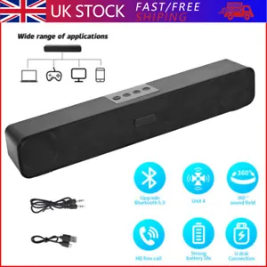 New Bluetooth 3D Surround Sound Bar Wireless TV Home Theater Soundbar Speaker UK - Picture 1 of 12