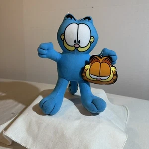 Garfield & Friends NEON Blue Cat Cartoon Stuffed Animal Doll Toy 9" Nickelodeon - Picture 1 of 10