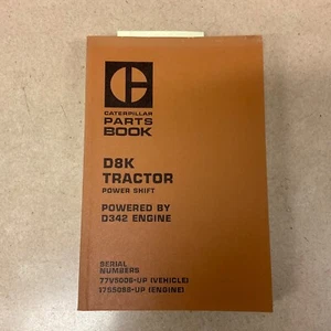 CAT Caterpillar D8 D8K PARTS MANUAL BOOK CATALOG TRACTOR BULLDOZER, 77V5006 & UP - Picture 1 of 4