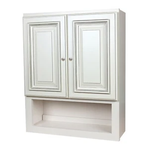 Linen white over the toilet wall cabinet - Picture 1 of 3
