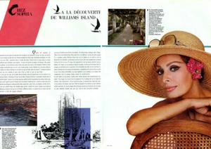 Casa de vacaciones Williams Island Sophia Loren 1984 16 páginas anuncio de revista - Imagen 1 de 8