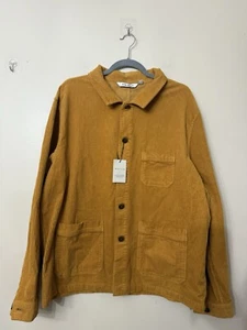 Peter Millar Mens size M Crown Corduroy Chore Coat Yellow NWT $225 - Picture 1 of 12
