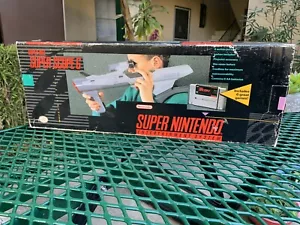Nintendo SNES Super Scope 6 Light Gun + Game Cartridge COMPLETE IN BOX CIB - Picture 1 of 12