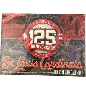 2017 Kalender "ST LOUIS CARDINALS" 125. Jubiläum 1892-2017 MLB offiziell Neu in Verpackung - Bild 1 von 2