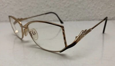 Cazal Damen Brille Mod. 169 Col. 529 gold braun Strass Bügel unten mit Etui - Bild 1 von 4