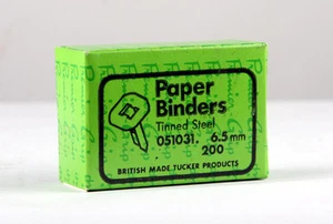 Premier Grip Paper Binders 6.5mm without Washers  Box  200 - Picture 1 of 1