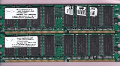 1GB 2x512MB PC3200 ELIXIR DDR-400 RAM MEMORY KIT M1U51264DS8HC3G-5T DDR1 CL3 - Image 1 of 2