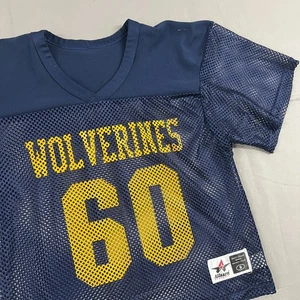 Vintage Michigan Wolverines Mesh Navy Jersey #60 Sz S - Picture 1 of 11