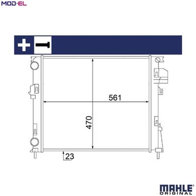 RADIATOR ENGINE COOLING CR 1504 000S FOR RENAULT TRAFIC/II/Rodeo/Van/Bus  OPEL - Image 1 of 4
