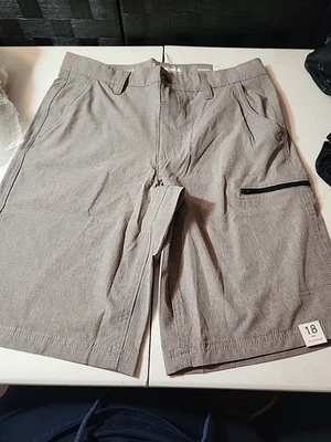 Pantalones Cortos Sonoma Flexwear Tech Jóvenes Niños Talla 18 Regular Cremallera Carga Bolsillo Gris UU3 Foto 1 de 4