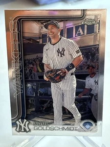 2025 Topps Chrome Base Paul Goldschmidt New York Yankees #168 - Picture 1 of 2
