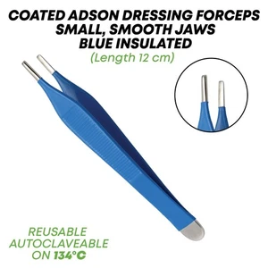 Beschichtete Adson Abrichtzange 12 cm kleine glatte Backen chirurgisches Instrument deutsch - Bild 1 von 2