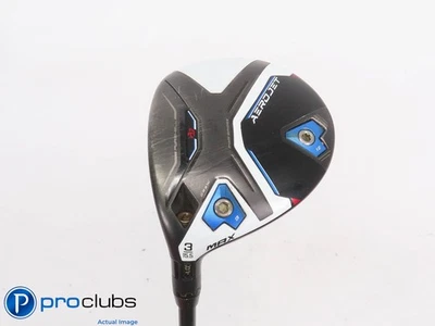 Left Handed Cobra AEROJET MAX 15.5* 3 WOOD - Helium Black 4F2 Senior Flex 440856 - Image 1 of 4
