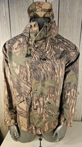 Vintage 10X Gore-Tex Rain Jacket Coat Realtree Camo Full Zip Hood Mens XL  - Picture 1 of 12