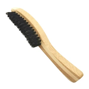 Spazzola Barba Legno Manico Lungo Portatile Pratica Spazzola Pulizia Barba per Negozio - Foto 1 di 11