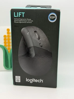 Logitech Lift Vertical Ergonomic Mouse Wireless Bluetooth - Black *NEW SEALED* - Image 1 of 4