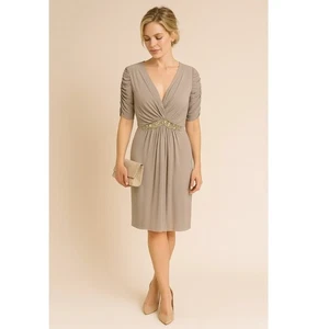 Viktor & Rolf Silk Cocktail Dress Medium Grey NWT - Picture 1 of 9