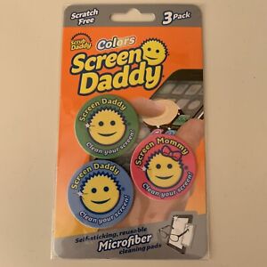 Scrub Daddy - Screen Daddy Scratch Free, Reusable Microfiber Wipes - Pack Of 3
