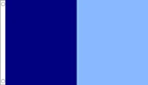 DARK BLUE and LIGHT BLUE FLAG 5’ x 3’ Navy Sky Irish Ireland Dublin GAA Football - Picture 1 of 1