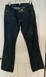FRENCH CONNECTION DARK WASH JEANS BUTTON FLY SIZE 8 INSEAM 33" NEW WITH TAGS - Picture 1 of 9