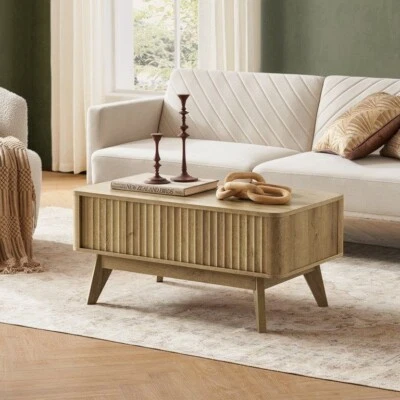 Lift Top Wood Coffee Table Golden Oak - Image 1 of 4