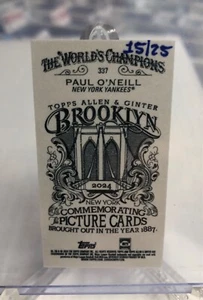 Paul O'Neill 2024 Topps Allen & Ginter Brooklyn Back Mini /25 SSP Yankees #337 - Picture 1 of 2